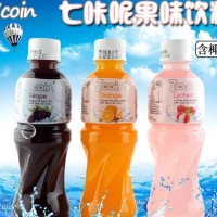 泰國進口飲料 7coin七咔呢牌含椰果橙汁飲料