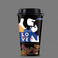 咖啡飲品杯裝椰奶咖啡320ml20杯裝早餐店招商