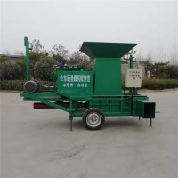 黃儲壓塊機價格 全自動青儲裝包機 青儲飼料裝包機