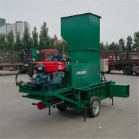 臥式秸稈壓塊機 稻草打捆壓捆機 干秸稈打捆機打包機