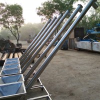 白砂糖管式絞龍 201材質上料提升機   傾斜螺桿式提升機