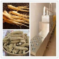 人參片微波干燥殺菌同時進行