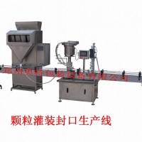 顆粒稱量式灌裝旋蓋聯動線
