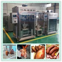 大型商用哈爾濱紅腸煙熏上色設(shè)備 店用肉制品熏蒸機(jī)器