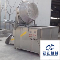 冠正機(jī)械廠家直銷虎皮/雞皮/鴨皮/豬皮不銹鋼全自動油炸機(jī)
