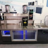 成都奶茶店設(shè)備不銹鋼奶茶操作臺(tái)歡迎咨詢(xún)