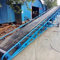土方耐磨尼龍帶輸送機  電動升降式運輸機