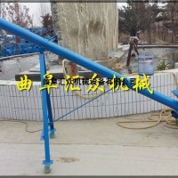 巖石粉提升機，粉末片料管式提升機 稻谷裝車上料機