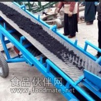 單排方管支架皮帶機，帶進料斗散料用輸送機