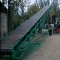 行走式皮帶傳送機，槽鋼支架裝貨輸送機