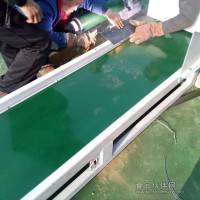 槽鋼支架固定輸送機，帶坡度送料機