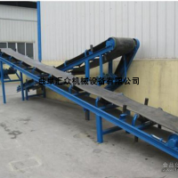 兩邊加擋板防掉料輸送機(jī)，固定爬坡式皮帶機(jī)
