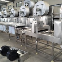 新型節省人工的魚豆腐蒸煮流水線諸城市鼎誠機械