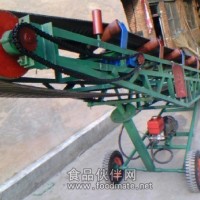 手搖升降柴油機皮帶機，上料裝車移動輸送機