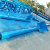 散糧上車絞龍 礦渣用螺桿提升機 爐灰用管式提升機