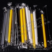 批發加厚黑色紅色透明白色橘黃七彩珍珠奶茶果汁豆漿飲料獨立吸管