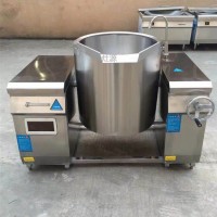 惠州電磁可傾式湯爐廠家 德茹200升電磁可傾式湯鍋定做