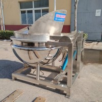 液壓翻鍋出料夾層鍋 易超機械夾層鍋生產(chǎn)廠家