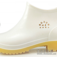 雙星低幫輕便雨鞋 白色食品衛生水鞋