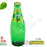 玻璃拉蓋含氣礦泉水