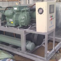 冰磚機-殼管鹽水制冷，塊冰機-鹽水循環制冰池