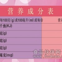 預包裝食品營養標簽制作