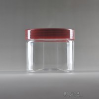 380g塑料透明圓形蜂蜜瓶  湖北透明堅(jiān)果瓶  塑料紅棗瓶