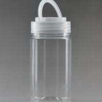 1斤裝圓形蜂蜜瓶 500克塑料透明圓形蜂蜜瓶
