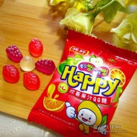 祥好食品 歡喜果汁QQ糖 橡皮糖 牛皮糖 軟糖 散裝糖果喜糖廠家批發市場價格 晉江糖果