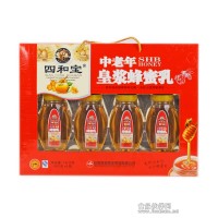 廠家直銷(xiāo)天柱山特產(chǎn)皖峰蜂業(yè)[四和寶]中老年皇漿蜂蜜乳禮盒1600g