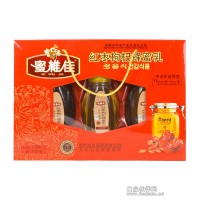 天柱山特產(chǎn)飲品[蜜維佳]紅棗枸杞蜂蜜乳禮盒裝1.08kg送120g