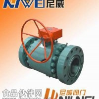 Q347F鍛鋼固定蝸輪球閥
