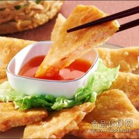 美食月亮蝦餅
