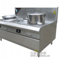 供應雙頭電磁爐，炒鍋/湯爐一體式電磁爐，食堂雙頭電磁灶