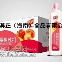 眾想飲品蜜桃蘇打水400ml