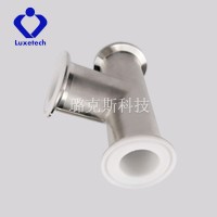 廠家生產 等徑三通 襯四氟管件 模壓襯四氟三通 防腐蝕