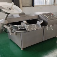 商用80變頻斬拌機斬切快口感好  香腸真空斬拌機工作原理