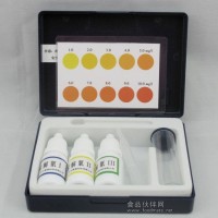 水中溶氧含量濃度檢測  魚塘溶解氧測定試劑盒 1-10ppm 溶解氧快速檢測試劑盒 速測盒