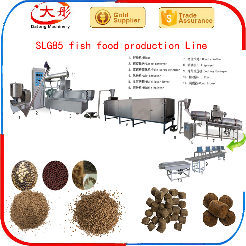 Fish food production line