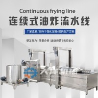 連續式油炸流水線 油炸紅薯片生產線可連續工作