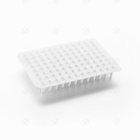0.2ml96孔PCR板 半裙邊 透明 黑字 反應板