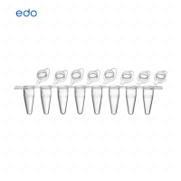 0.2mLPCR8聯(lián)排管 EDO 不可拆卸 光學(xué)平蓋白色管