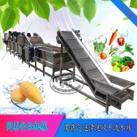 新鮮大姜清洗機 翻浪式氣泡清洗機 噴淋鼓泡式清洗設備