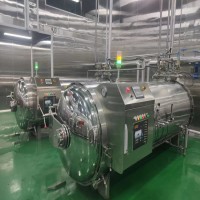 罐頭高溫殺菌鍋 電加熱噴淋式殺菌釜 即食米粉殺菌釜