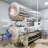 火腿腸滅菌鍋 全自動雙層水浴式殺菌釜 鼎泰盛蒸汽殺菌鍋廠家