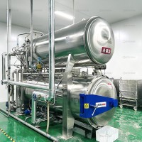 自動反壓熟食殺菌釜 臥式殺菌鍋廠家 高溫高壓殺菌設備