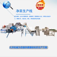 連續(xù)式凈菜加工設(shè)備 蔬菜精加工機(jī)器 蔬菜加工流水線