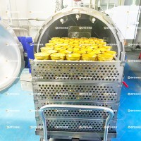 噴淋式食品殺菌設備 自立袋豆奶高溫殺菌鍋 食品滅菌鍋廠家