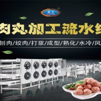 1小時1噸自動肉丸生產線 肉丸廠一天做10噸肉丸的肉丸加工線