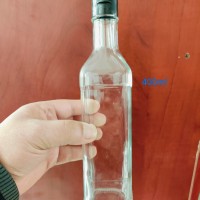 香油瓶半斤一斤400ml方形香油玻璃瓶源頭廠家供應